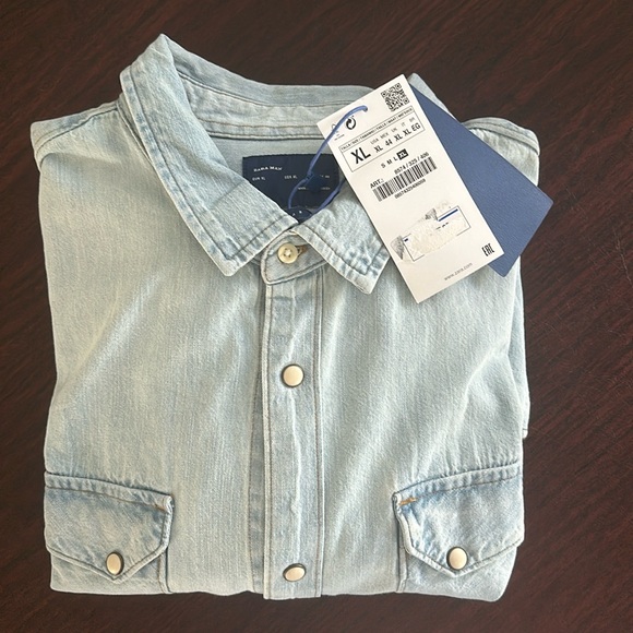 New with tags Zara Denim shirt - Picture 5 of 5